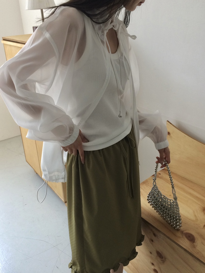 ANOU韓國東大門直郵女士新款職業26春夏人氣休閑夾克透明ANOU夾克