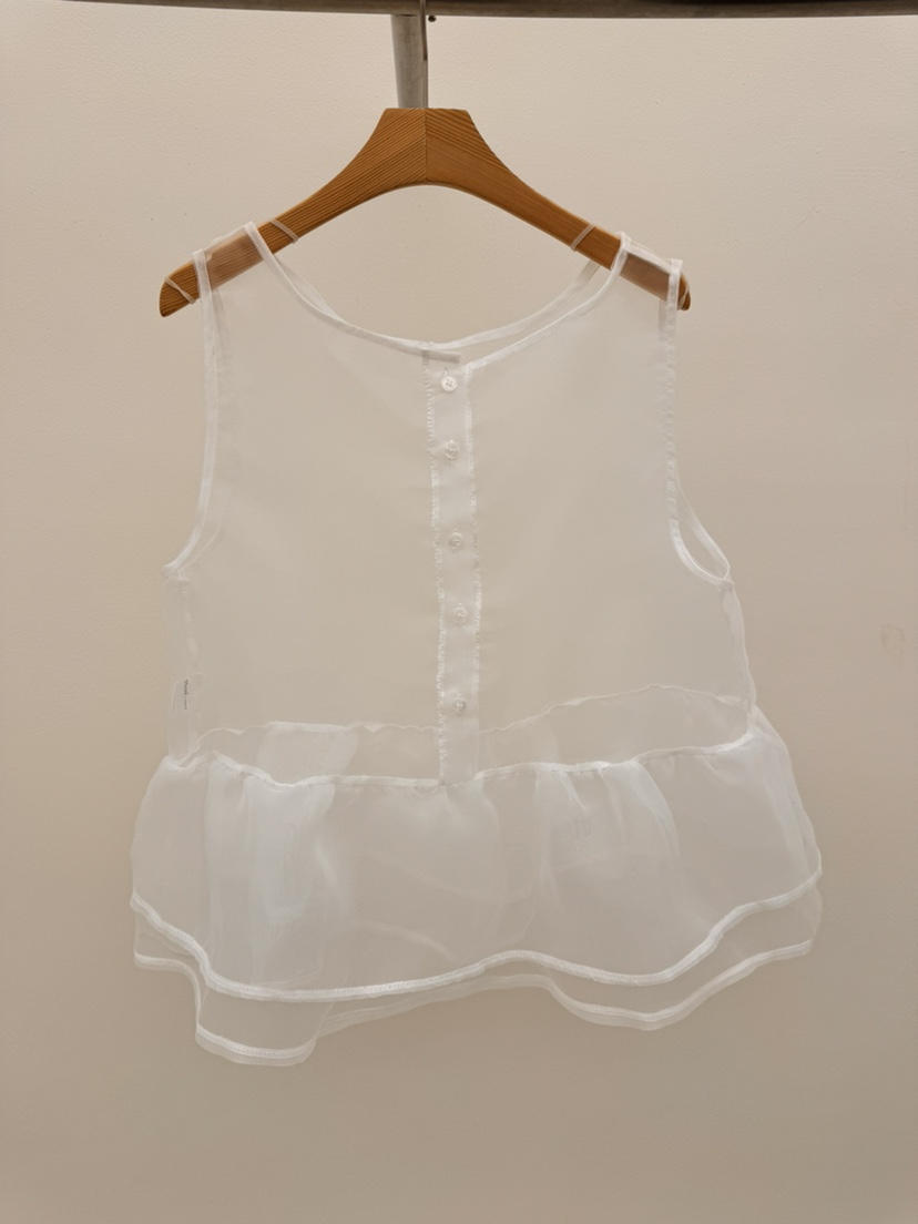 THORE韓國直郵女士新款熱賣時尚職業26春夏吊帶背心歐根紗THORE吊帶/背心圖色2