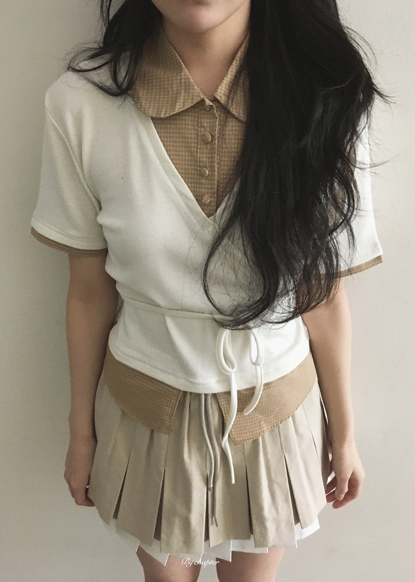 BY CHAPTER韓國直郵實拍女士新品熱賣休閑職業推薦時尚T恤BY ChapterT恤