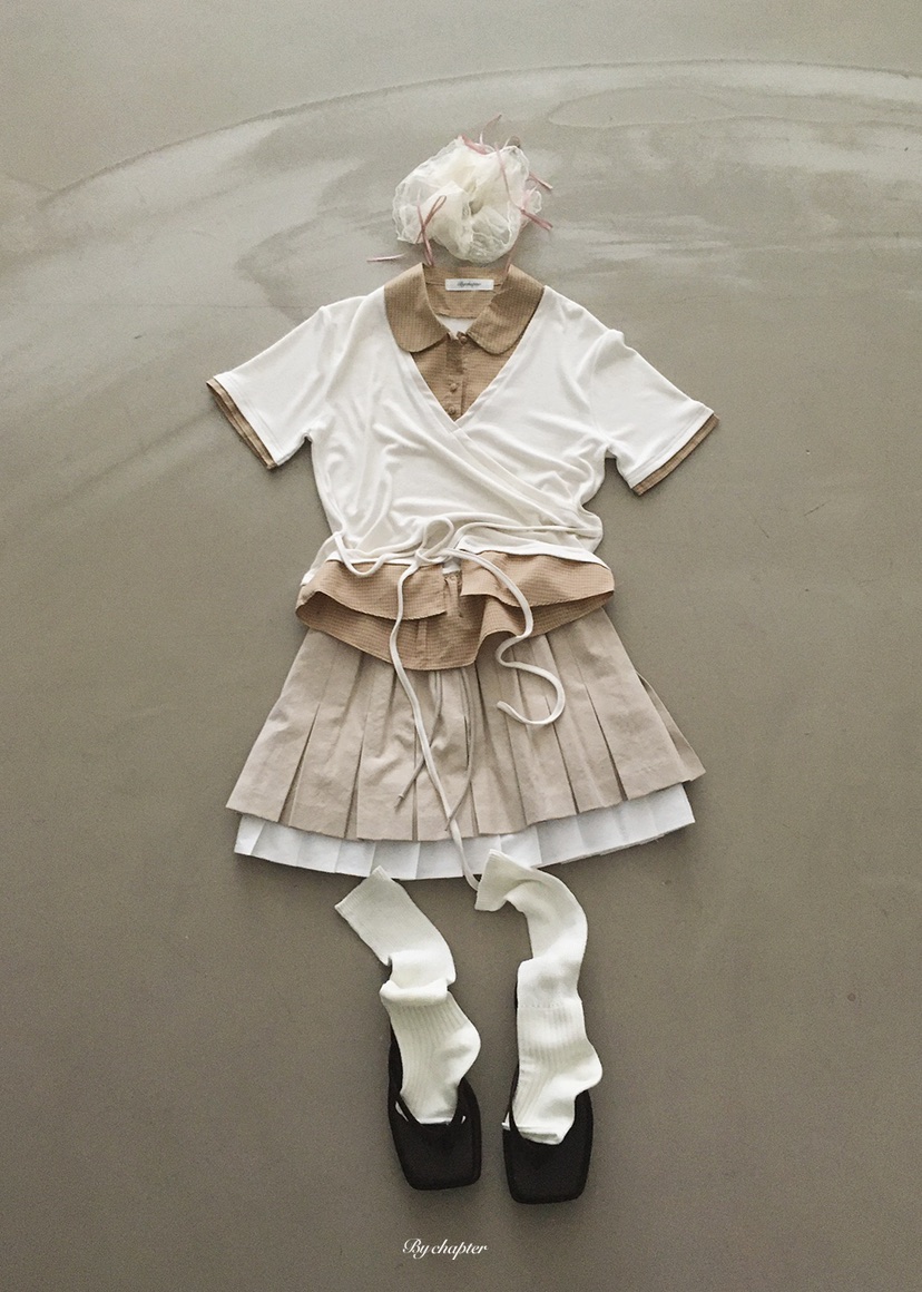 BY CHAPTER韓國直郵實拍女士新品熱賣休閑職業推薦時尚T恤BY ChapterT恤