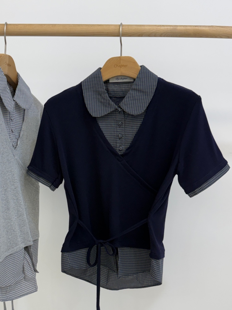 BY CHAPTER韓國直郵實拍女士新品熱賣休閑職業推薦時尚T恤BY ChapterT恤圖色3