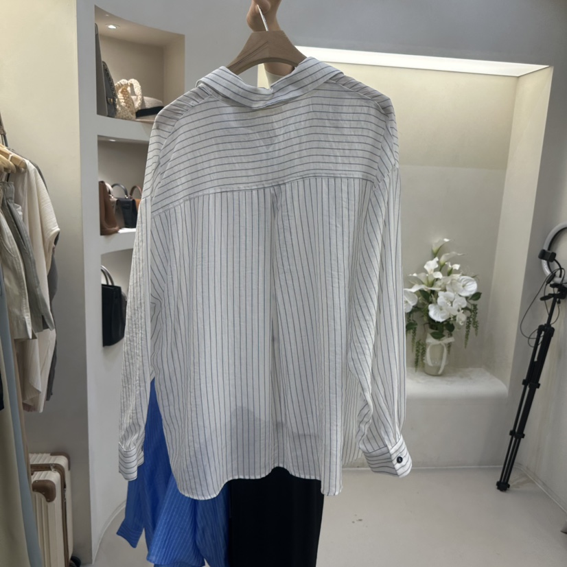 MATIERE韓國直郵實拍女士新品時尚26春夏休閑人氣襯衫蕾絲衫MATIERE襯衫/蕾絲衫