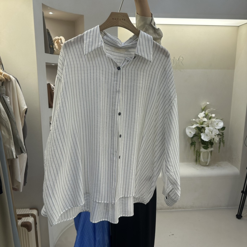 MATIERE韓國直郵實拍女士新品時尚26春夏休閑人氣襯衫蕾絲衫MATIERE襯衫/蕾絲衫圖色1