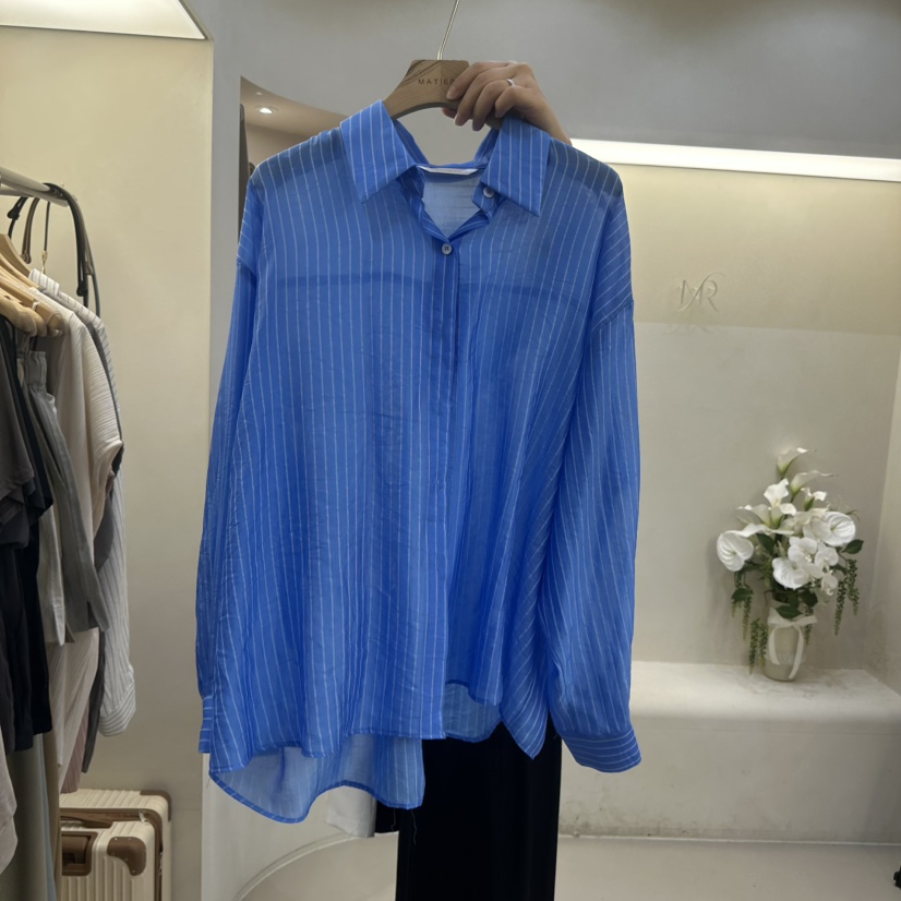 MATIERE韓國直郵實拍女士新品時尚26春夏休閑人氣襯衫蕾絲衫MATIERE襯衫/蕾絲衫圖色2