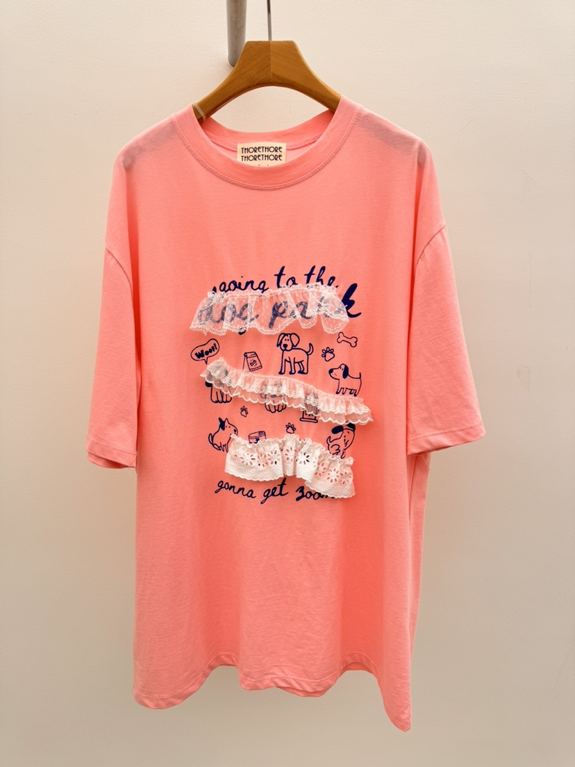 THORE韓國東大門代購女裝新款職業人氣時尚休閑26春夏T恤THORET恤圖色2