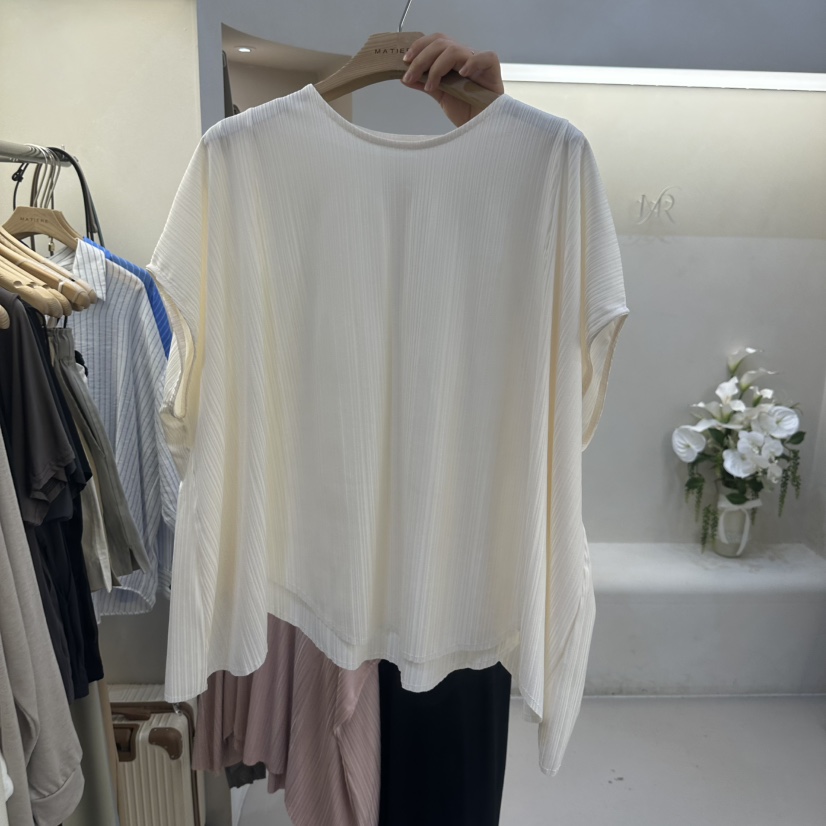 MATIERE韓國東大門直郵女裝新款推薦休閑時尚26春夏職業T恤MATIERET恤圖色1
