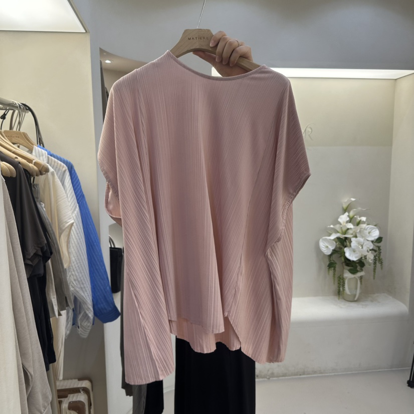 MATIERE韓國東大門直郵女裝新款推薦休閑時尚26春夏職業T恤MATIERET恤圖色2
