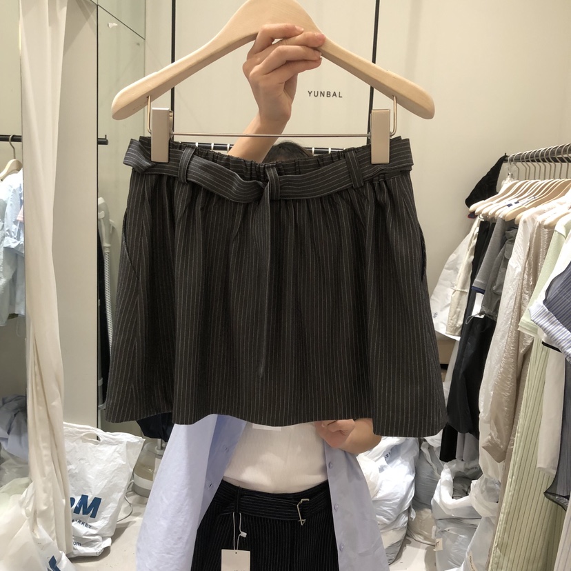 YUNBAL韓國代購女士新品26春夏熱賣時尚職業人氣裙褲含腰帶YUNBAL裙褲