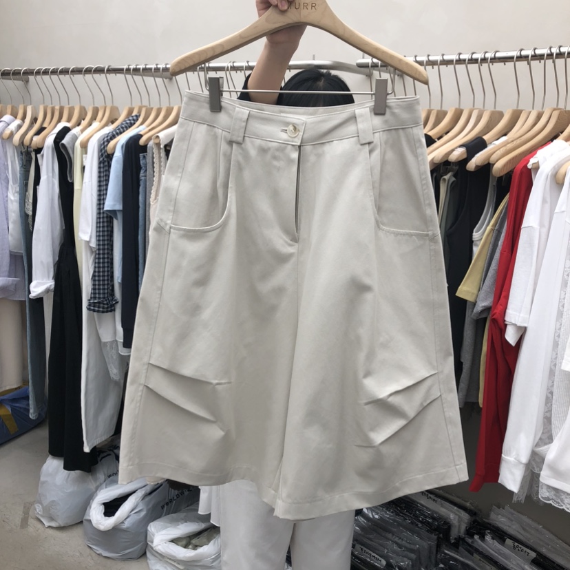 MURR韓國代購女裝新款推薦熱賣26春夏時尚人氣職業休閑短褲MURR短褲圖色2