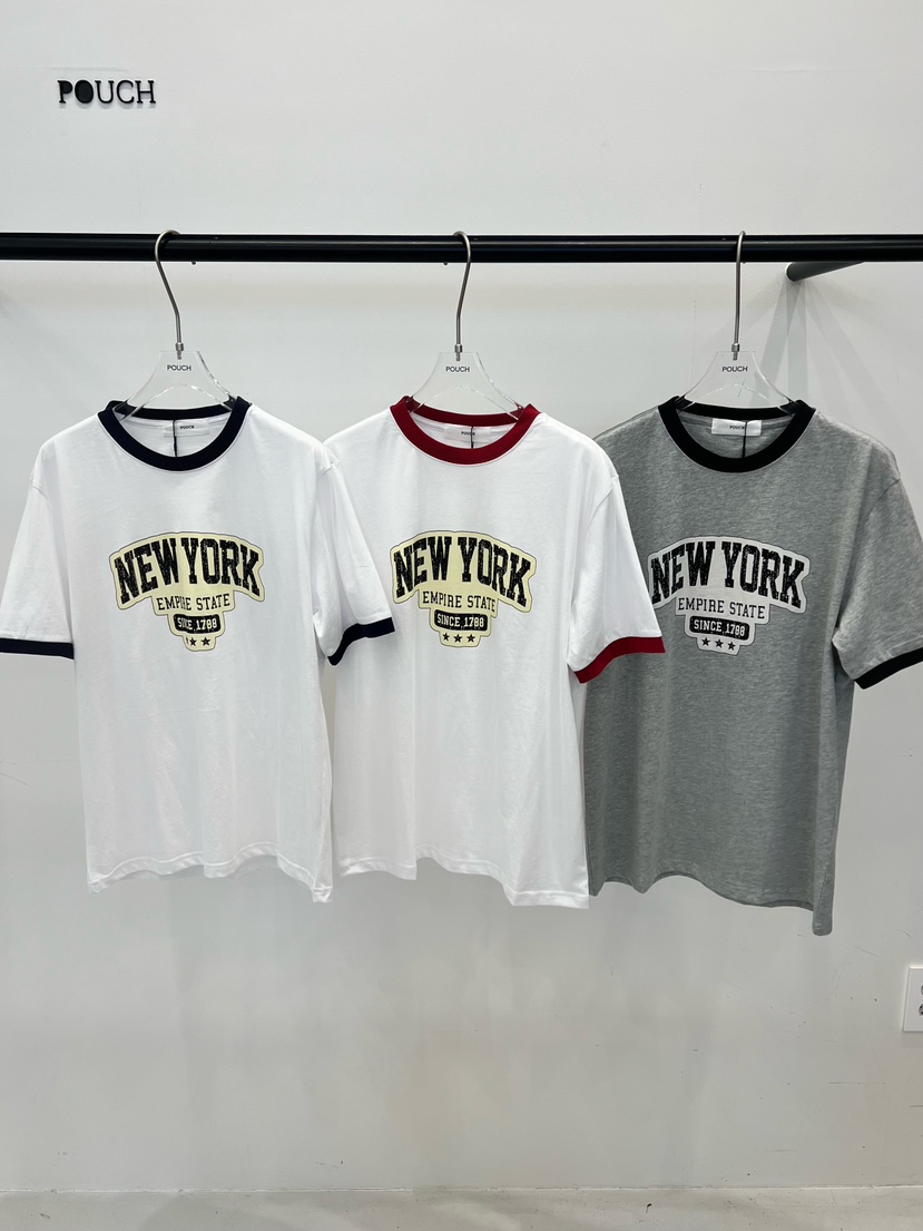 POUCH韓國代購女裝新品熱賣休閑時尚職業26春夏人氣推薦T恤POUCHT恤