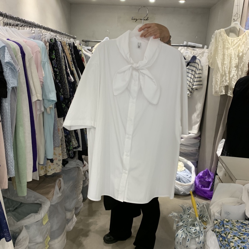 LOGROAD韓國直郵女裝新品26春夏人氣時尚推薦職業襯衫蕾絲衫LOG ROAD襯衫/蕾絲衫圖色1