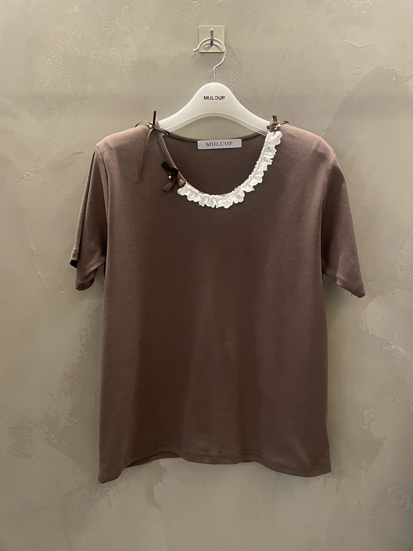 MULCUP韓國東大門代購女裝新品時尚休閑26春夏職業熱賣T恤MULCUPT恤圖色1