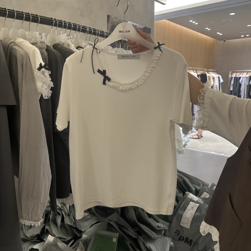 MULCUP韓國東大門代購女裝新品時尚休閑26春夏職業熱賣T恤MULCUPT恤圖色4