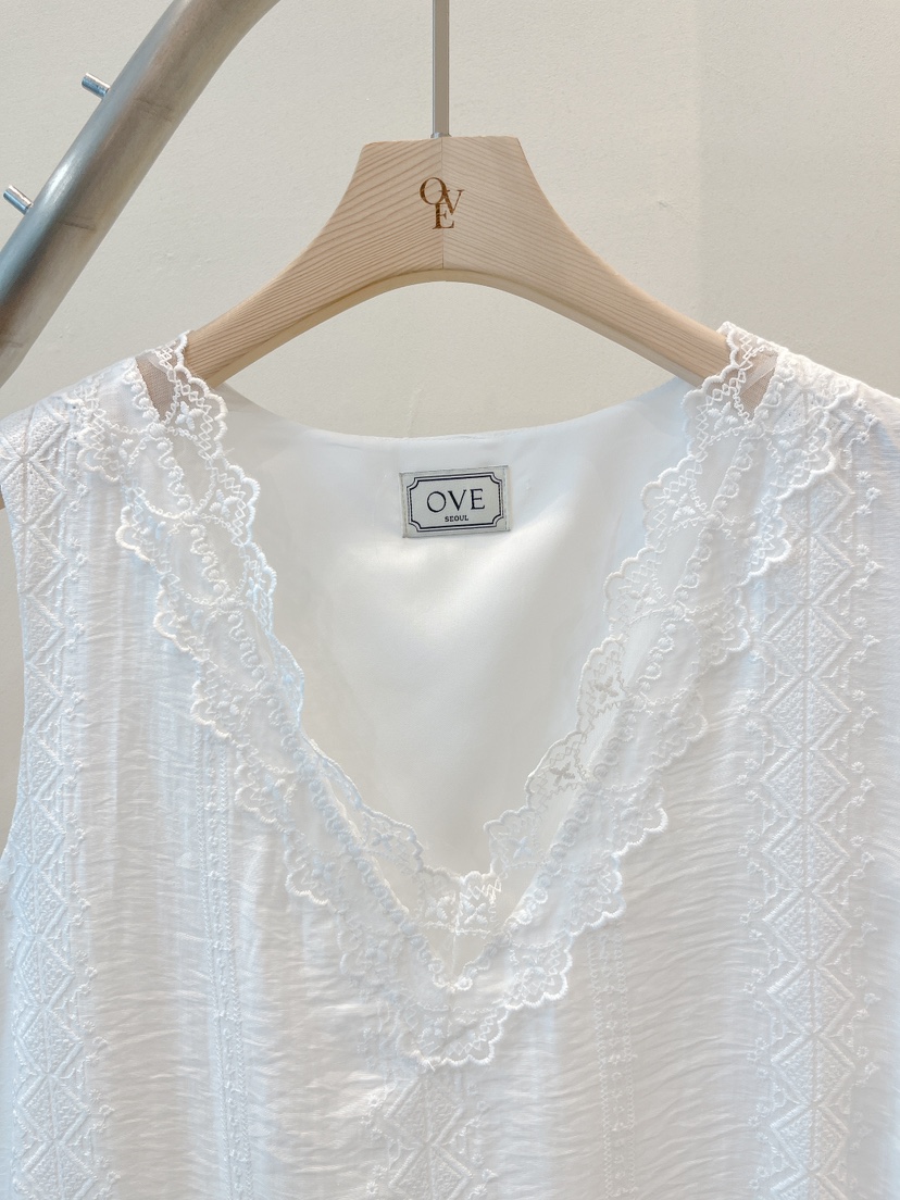 OVE韓國直郵實拍女裝新品26春夏推薦職業休閑連衣裙不對稱OVE連衣裙