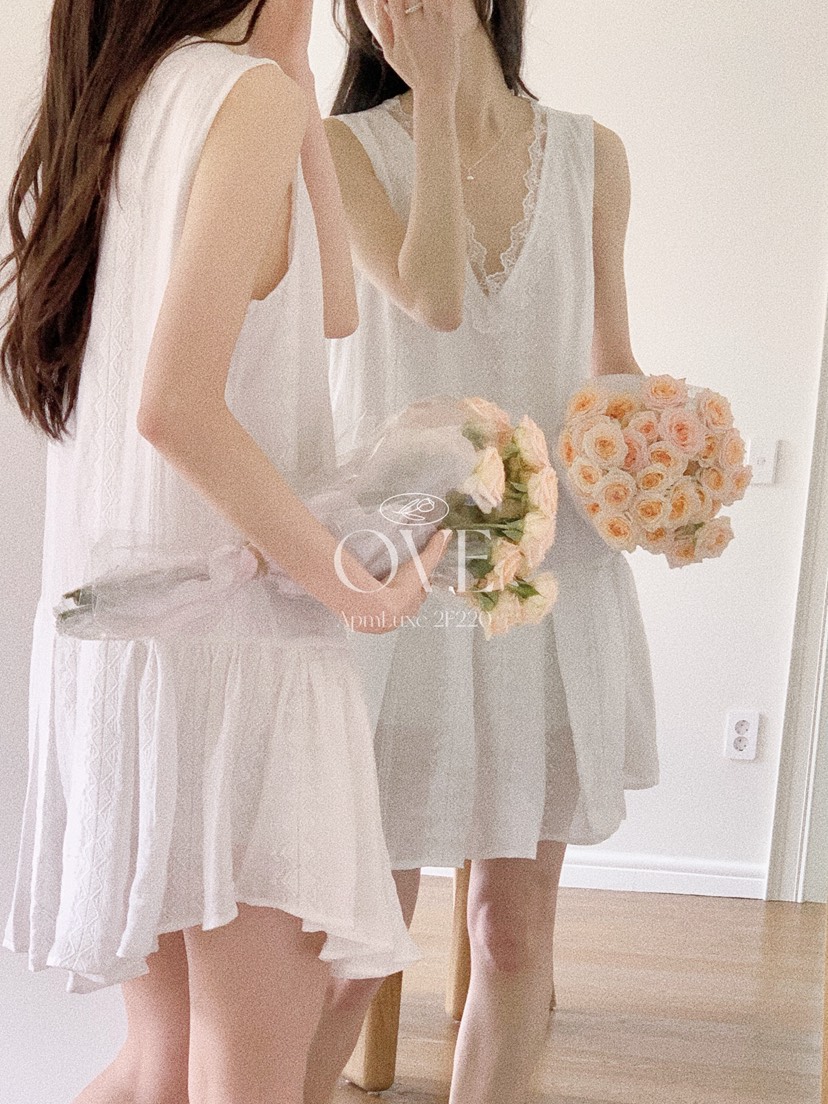 OVE韓國直郵實拍女裝新品26春夏推薦職業休閑連衣裙不對稱OVE連衣裙