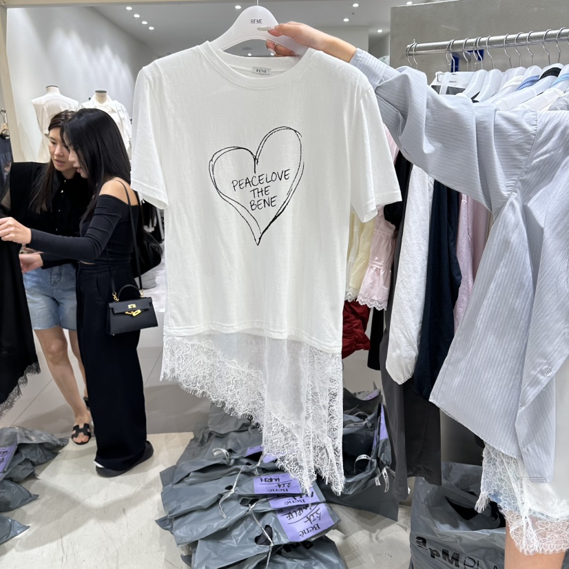 BENE韓國直郵實拍女士新款時尚職業熱賣26春夏推薦人氣T恤BENET恤圖色1