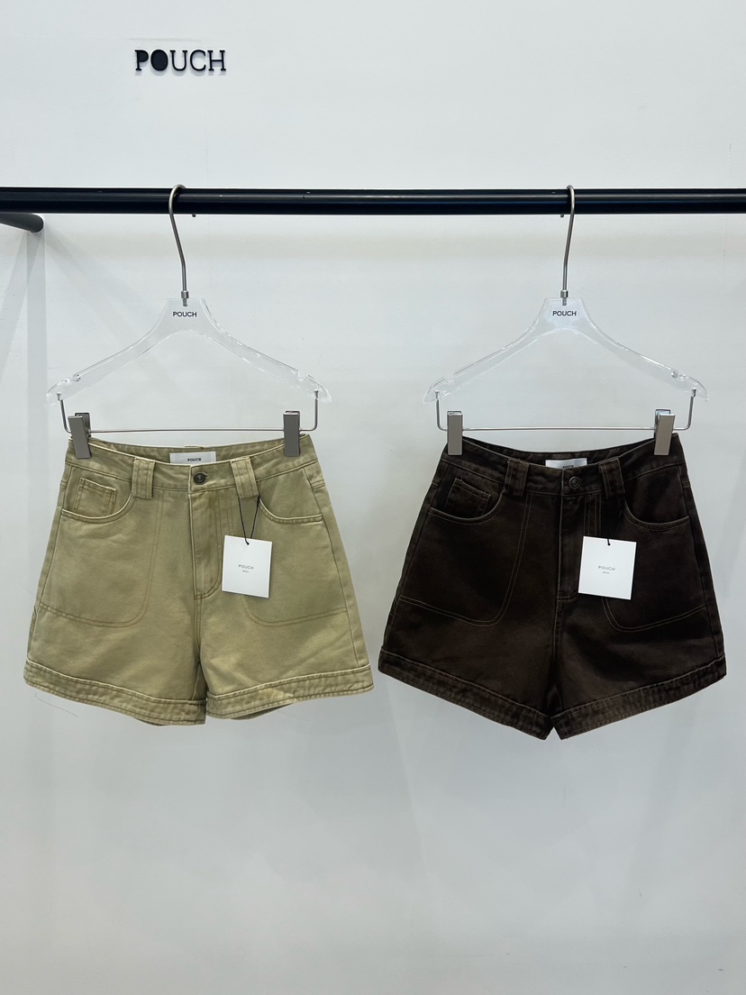 POUCH韓國直郵實拍女士新品職業26春夏推薦時尚熱賣人氣短褲POUCH短褲