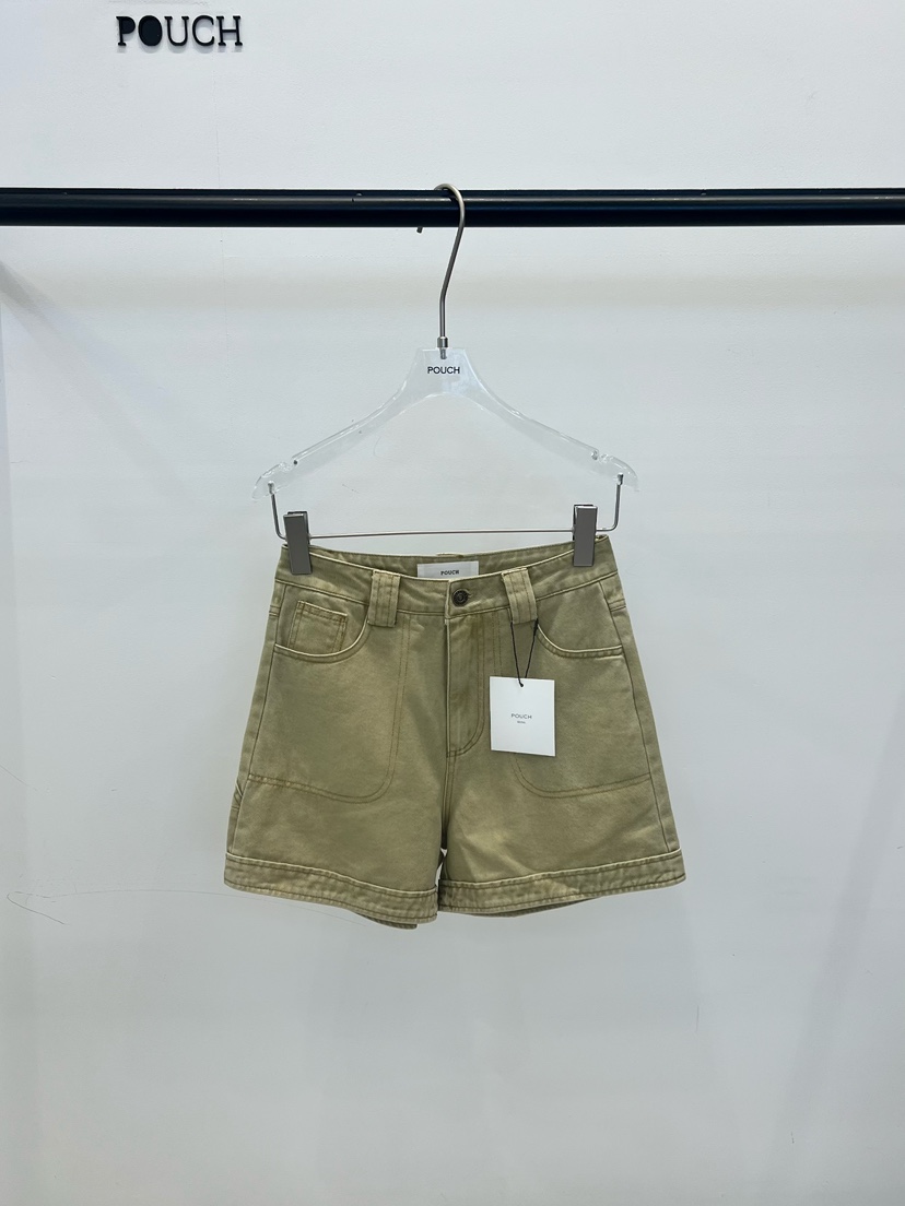 POUCH韓國直郵實拍女士新品職業26春夏推薦時尚熱賣人氣短褲POUCH短褲圖色1