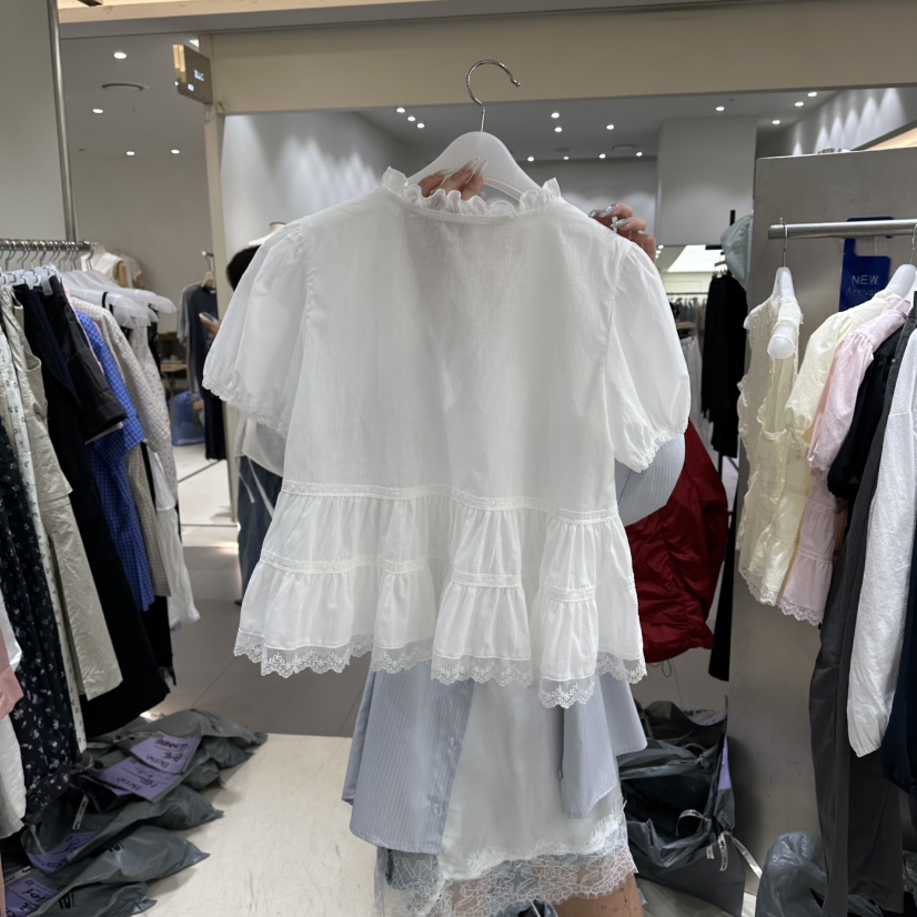 BENE韓國東大門直郵女裝新品推薦時尚熱賣26春夏襯衫蕾絲衫BENE襯衫/蕾絲衫