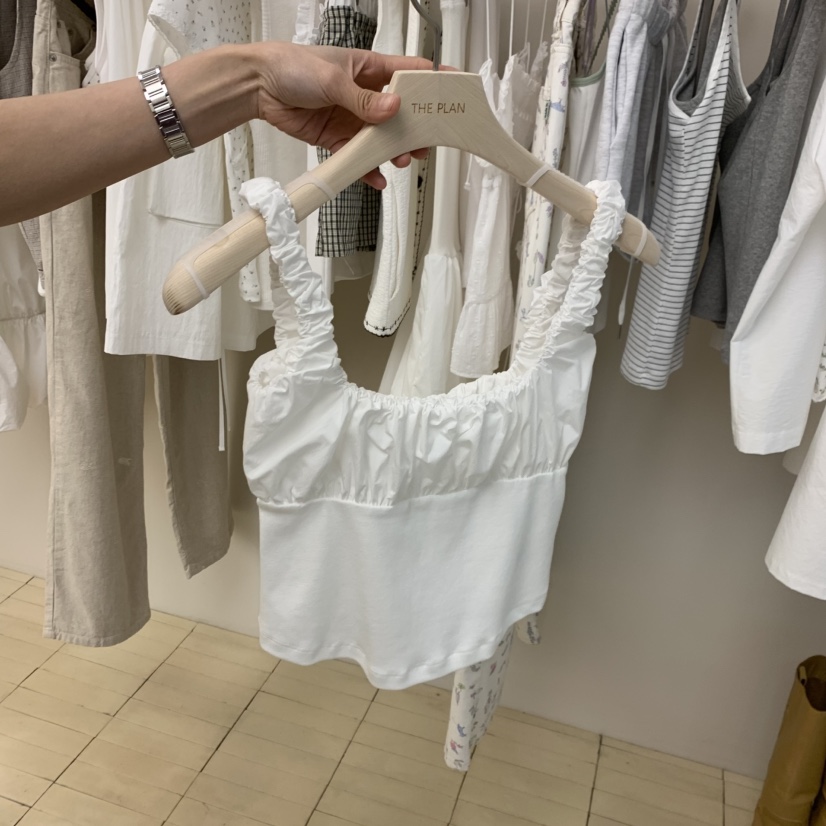 THEPLAN韓國直郵實拍女裝新款推薦人氣職業休閑熱賣吊帶背心THE PLAN吊帶/背心圖色1