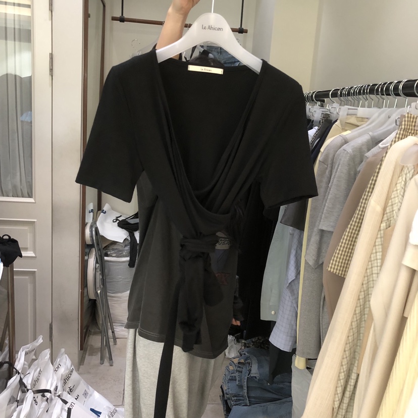 LE AHICON韓國東大門代購女士新款26春夏人氣時尚推薦T恤Le AhiconT恤圖色2