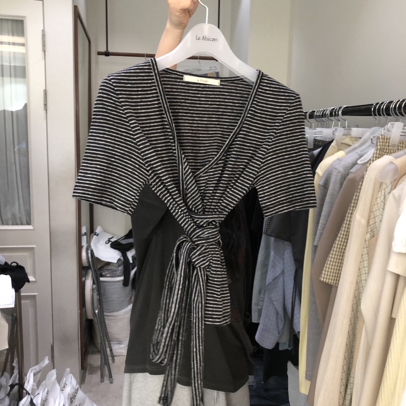 LE AHICON韓國東大門代購女士新款26春夏人氣時尚推薦T恤Le AhiconT恤圖色4