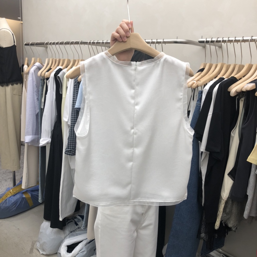 MURR韓國東大門代購女裝新品熱賣休閑職業人氣吊帶背心雪紡MURR吊帶/背心