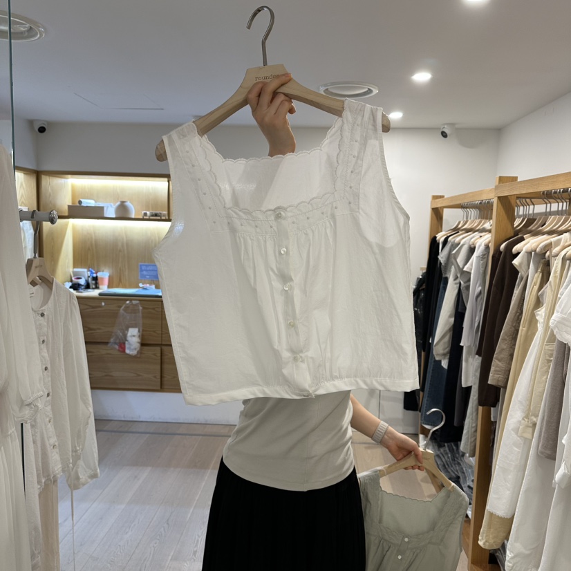 ROUNDER韓國東大門直郵女士新品時尚休閑職業推薦襯衫蕾絲衫ROUNDER襯衫/蕾絲衫圖色1