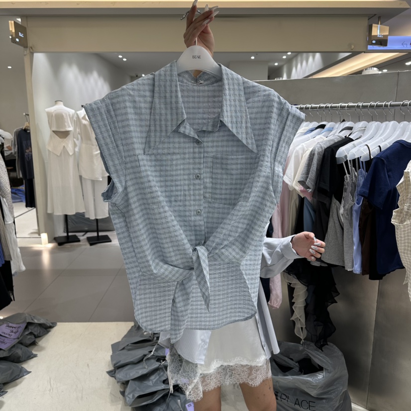 BENE韓國代購女裝新品休閑26春夏推薦熱賣人氣襯衫蕾絲衫BENE襯衫/蕾絲衫圖色3