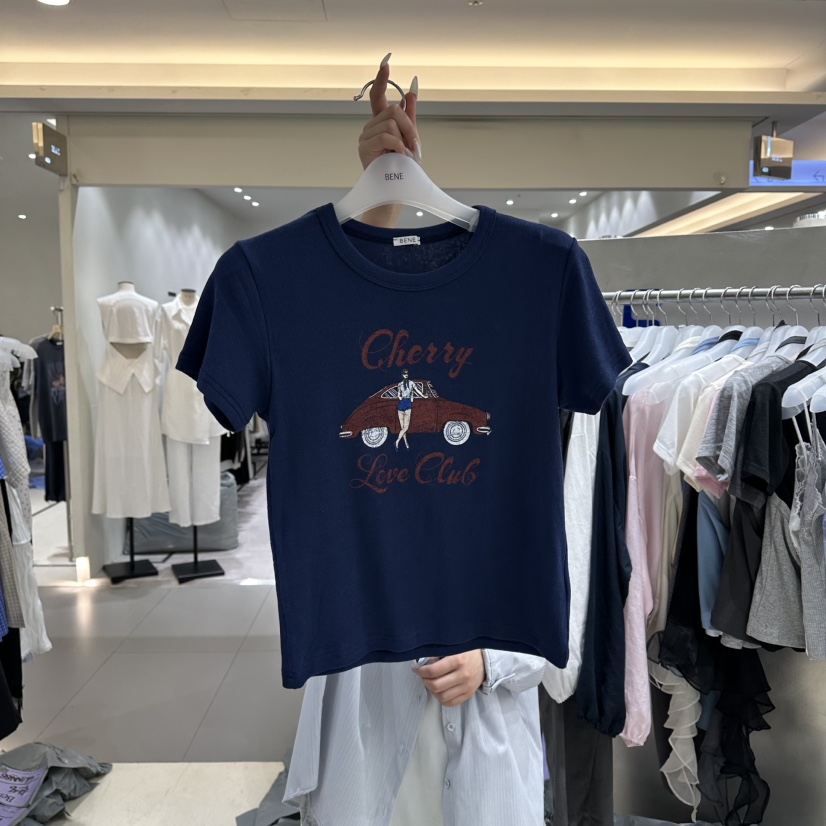 BENE韓國東大門直郵女士新款推薦休閑26春夏熱賣職業時尚T恤BENET恤圖色6
