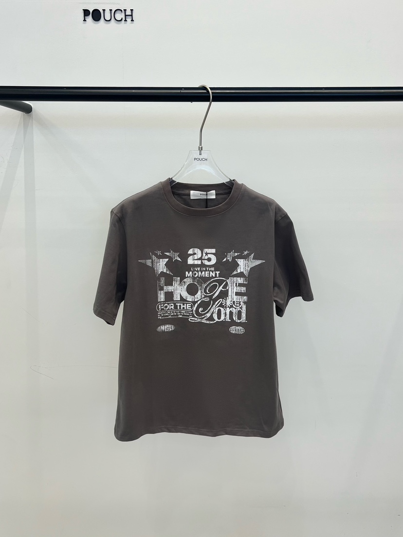 POUCH韓國東大門直郵女士新品休閑熱賣26春夏推薦人氣T恤POUCHT恤圖色1