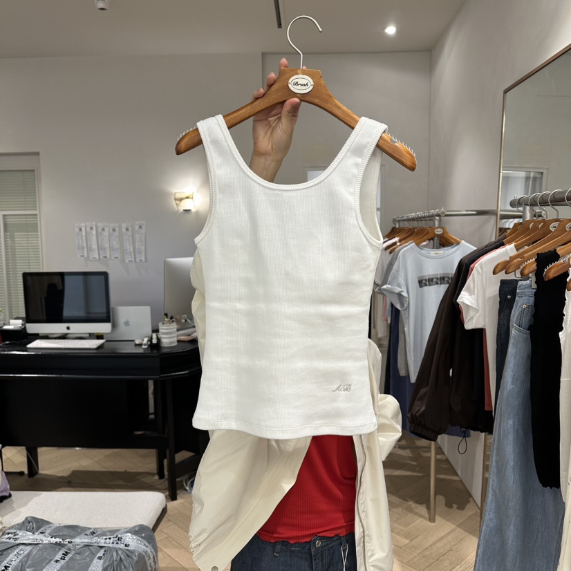 BRUSH-P/MULETTE韓國東大門代購女士新品人氣26春夏吊帶背心BRUSH-P/MULETTE吊帶/背心圖色1