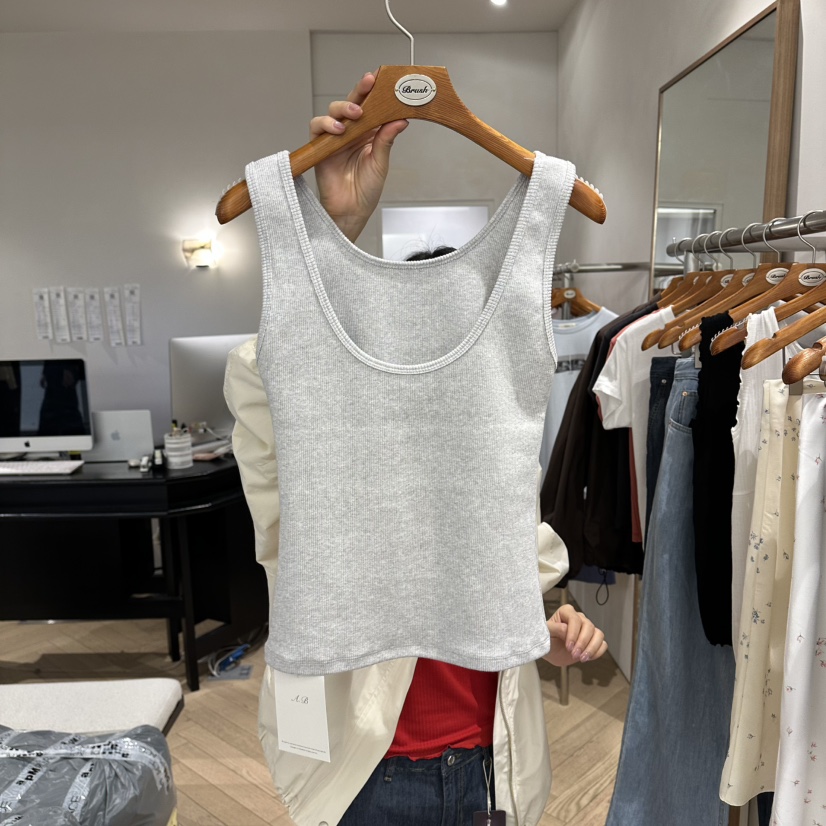 BRUSH-P/MULETTE韓國東大門代購女士新品人氣26春夏吊帶背心BRUSH-P/MULETTE吊帶/背心圖色2