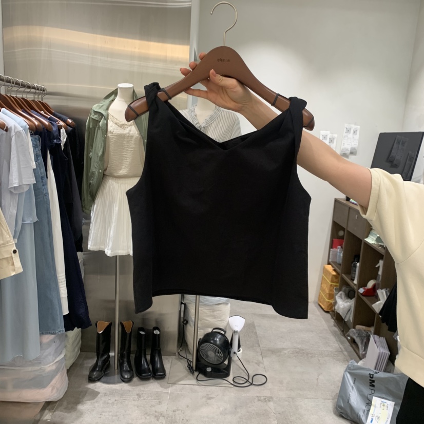 CHAE韓國東大門直郵女裝新款職業26春夏人氣吊帶背心亞麻CHAE吊帶/背心圖色2