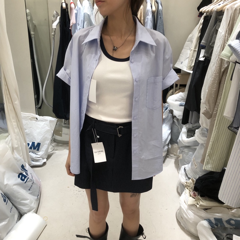 YUNBAL韓國東大門直郵女裝新款26春夏襯衫蕾絲衫不含內搭YUNBAL襯衫/蕾絲衫圖色2