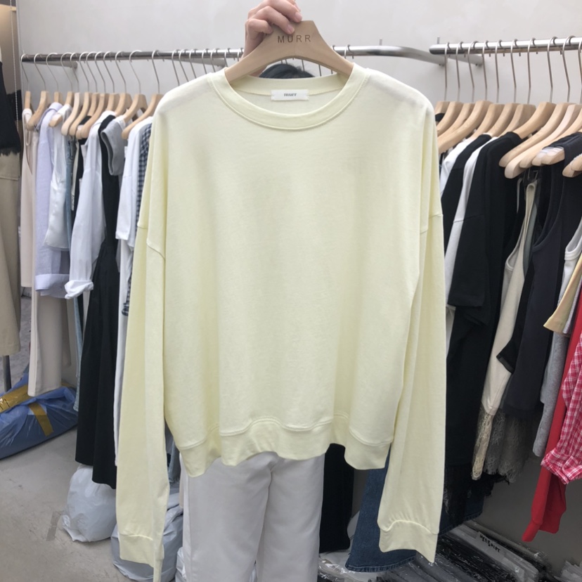 MURR韓國東大門代購女士新品推薦26春夏熱賣長袖T恤不含項鏈MURR長袖T恤圖色2