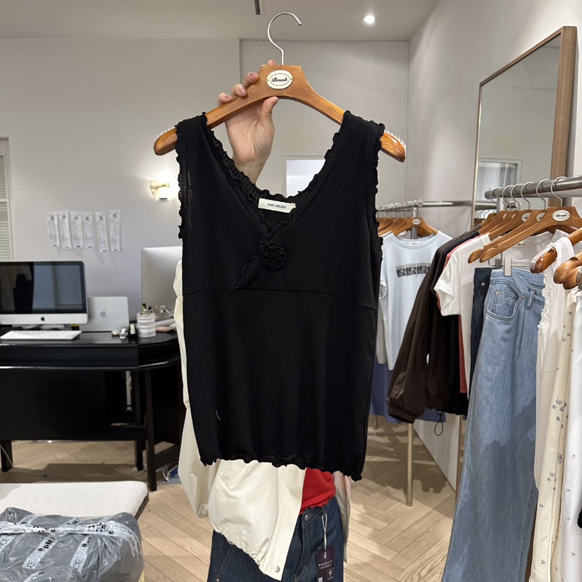 BRUSH-P/MULETTE韓國代購女士新品休閑26春夏推薦吊帶背心BRUSH-P/MULETTE吊帶/背心圖色3