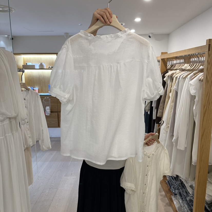 ROUNDER韓國代購女士新品人氣推薦職業熱賣26春夏襯衫蕾絲衫ROUNDER襯衫/蕾絲衫