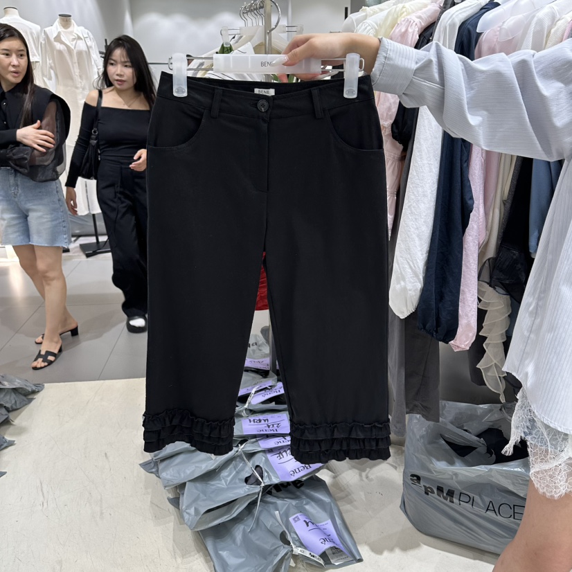 BENE韓國東大門代購女士新款推薦休閑時尚職業人氣26春夏短褲BENE短褲圖色4黑色