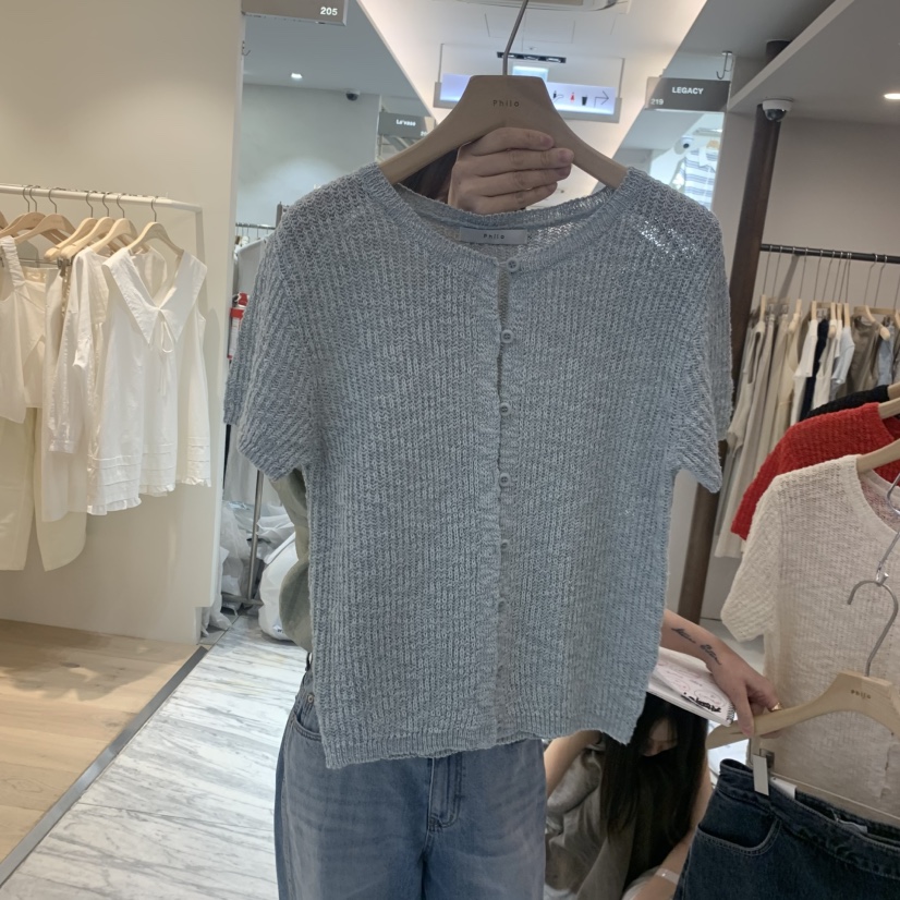 PHILO韓國東大門直郵女裝新品時尚職業推薦26春夏針織衫開衫PHILO針織衫圖色2