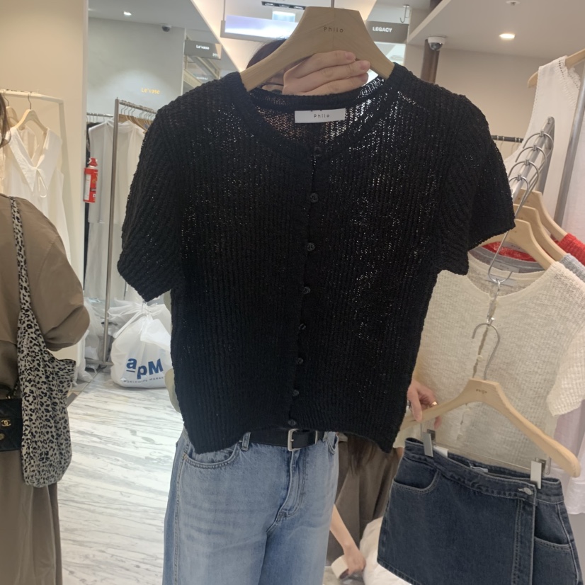 PHILO韓國東大門直郵女裝新品時尚職業推薦26春夏針織衫開衫PHILO針織衫圖色4