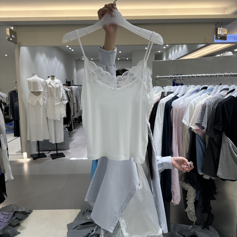 BENE韓國東大門直郵女裝新品休閑時尚熱賣26春夏吊帶背心BENE吊帶/背心圖色1