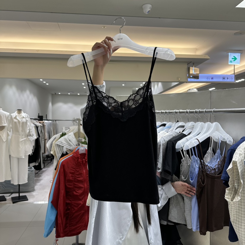 BENE韓國東大門直郵女裝新品休閑時尚熱賣26春夏吊帶背心BENE吊帶/背心圖色5黑色