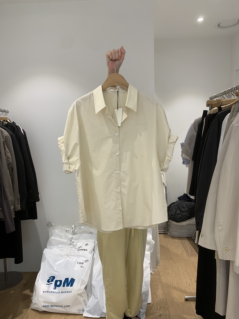 OUR-A/NOVAE韓國直郵女士新款時尚推薦熱賣襯衫蕾絲衫棉OUR/NOVAE襯衫/蕾絲衫圖色2