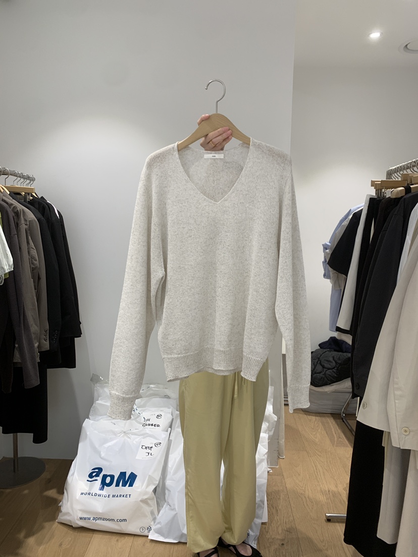 OUR-A/NOVAE韓國東大門代購女裝新品推薦休閑針織衫亞麻布OUR/NOVAE針織衫圖色1