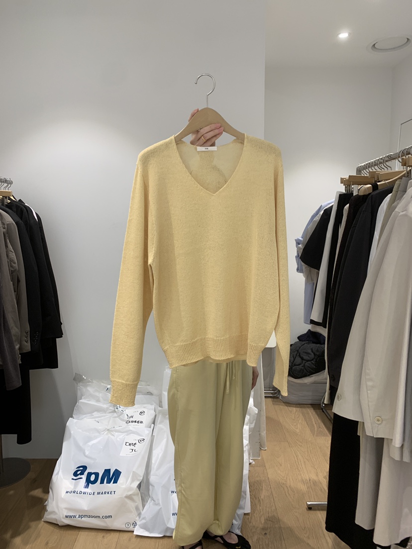 OUR-A/NOVAE韓國東大門代購女裝新品推薦休閑針織衫亞麻布OUR/NOVAE針織衫圖色2