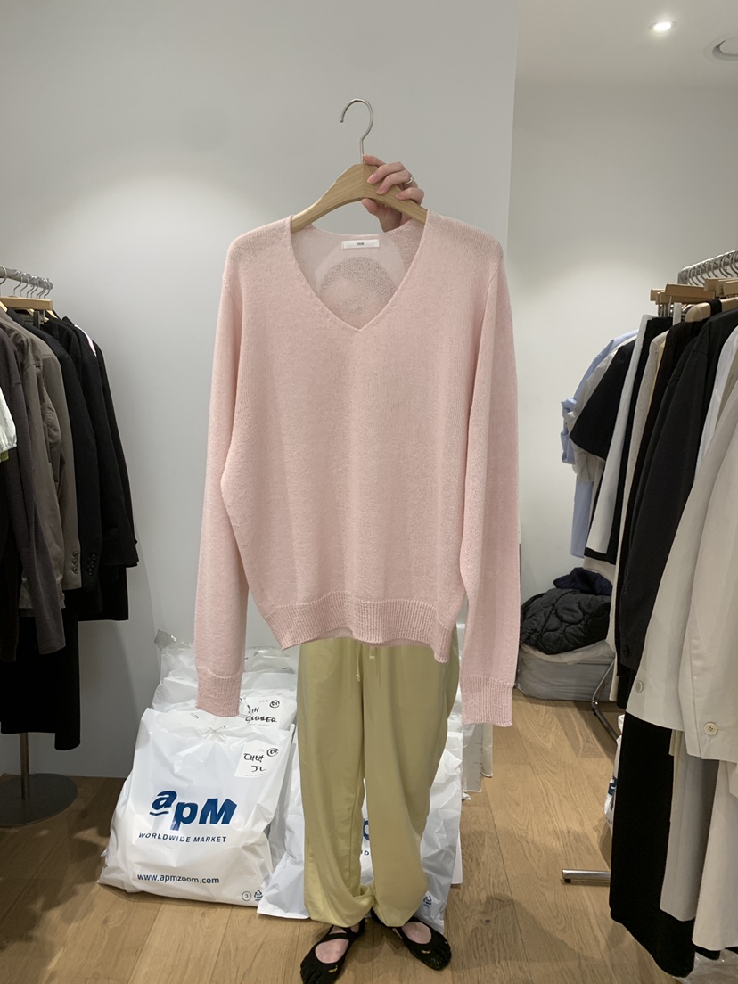 OUR-A/NOVAE韓國東大門代購女裝新品推薦休閑針織衫亞麻布OUR/NOVAE針織衫圖色3