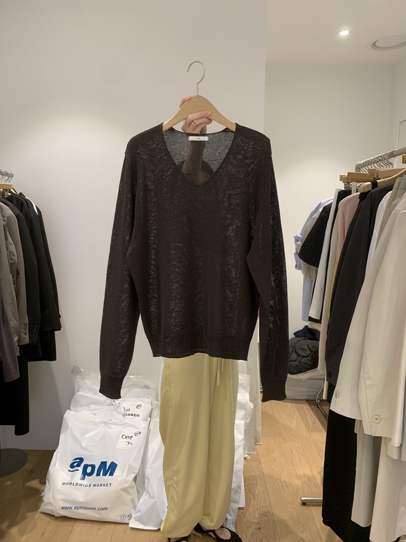 OUR-A/NOVAE韓國東大門代購女裝新品推薦休閑針織衫亞麻布OUR/NOVAE針織衫圖色4