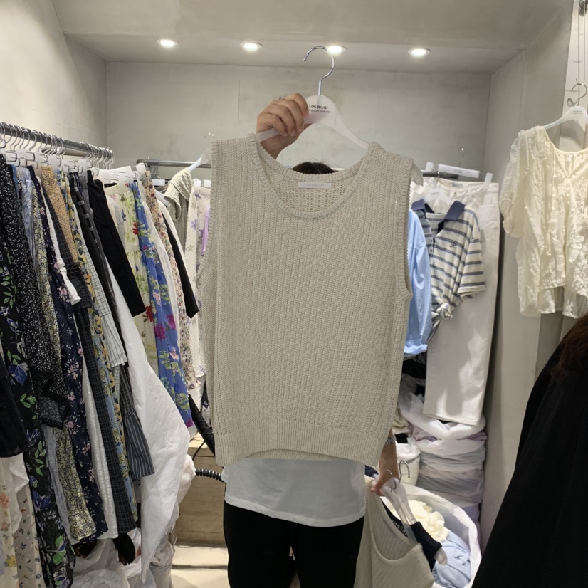 LOGROAD韓國直郵女士新品26春夏休閑推薦時尚吊帶背心亞麻布LOG ROAD吊帶/背心圖色2