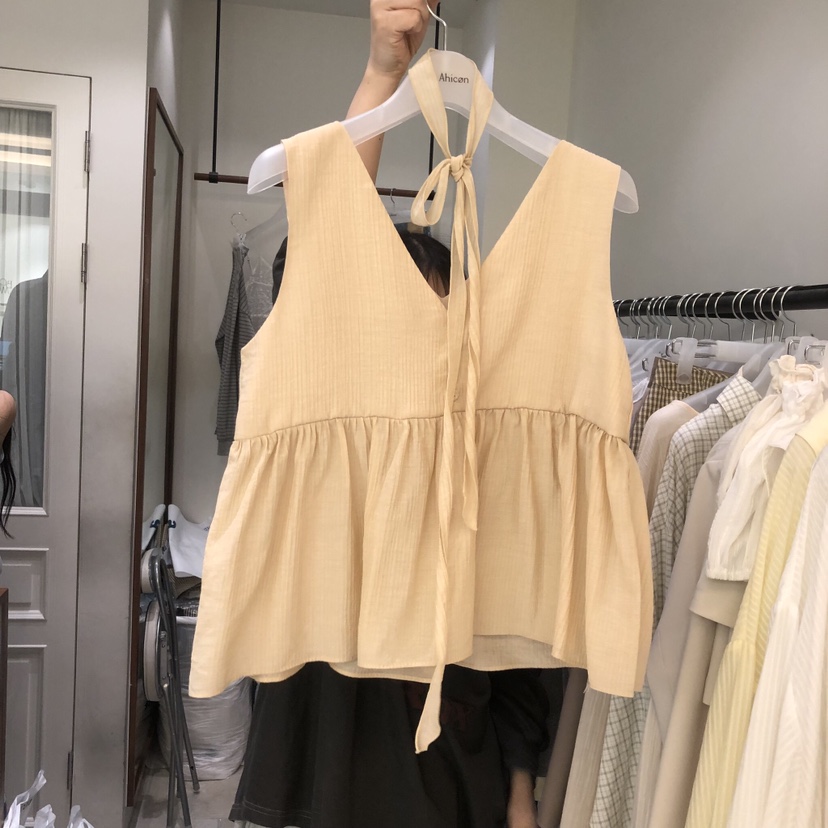 LE AHICON韓國代購女裝新品推薦時尚熱賣人氣職業吊帶背心Le Ahicon吊帶/背心圖色2